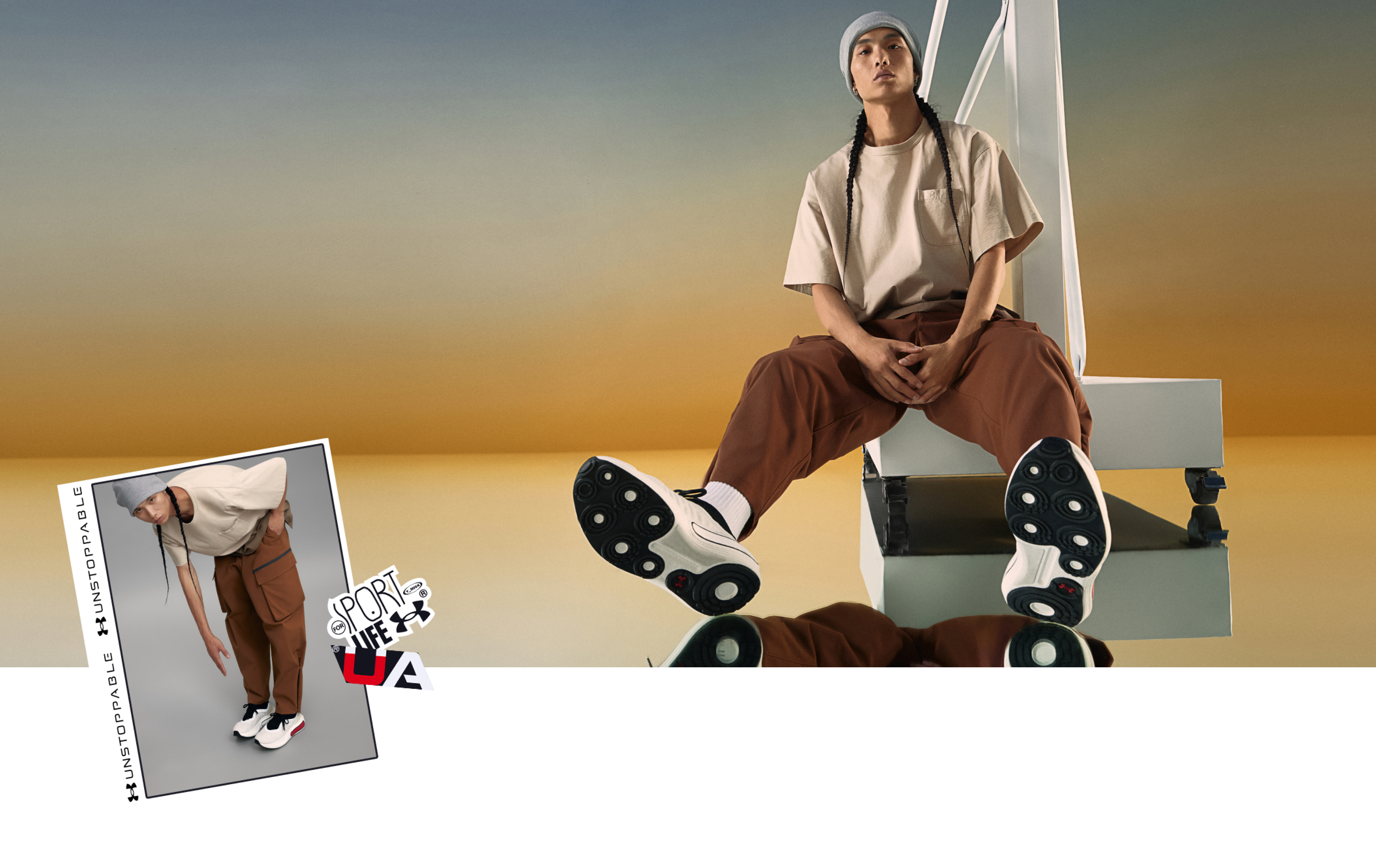 男子UNSTOPPABLE模特上身效果